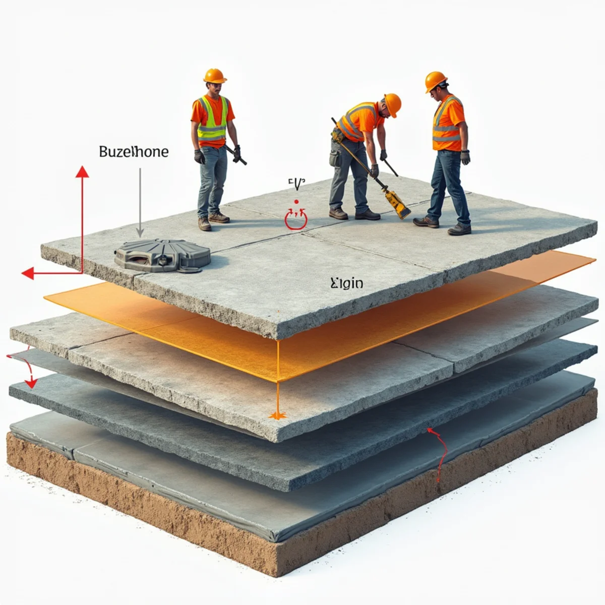 Siloxane vs Acrylic Solvent Protective Seal Coating - Field construction diagram