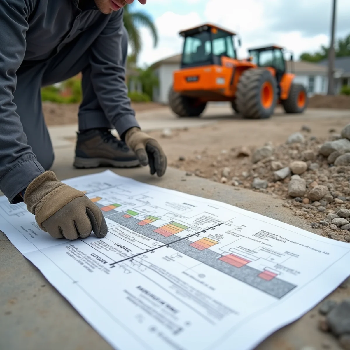 Geotechnical Polyurethane Deep Foam Lifting Sequence - Field construction diagram