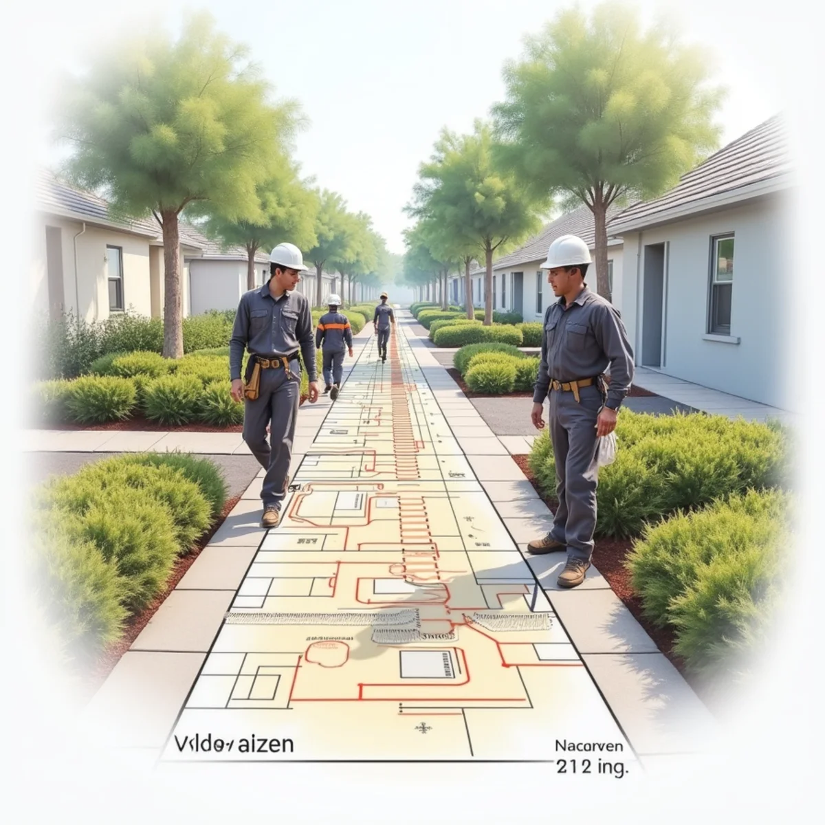 HOA Community Pedestrian Hazard Mapping Grid - Technical engineering specification