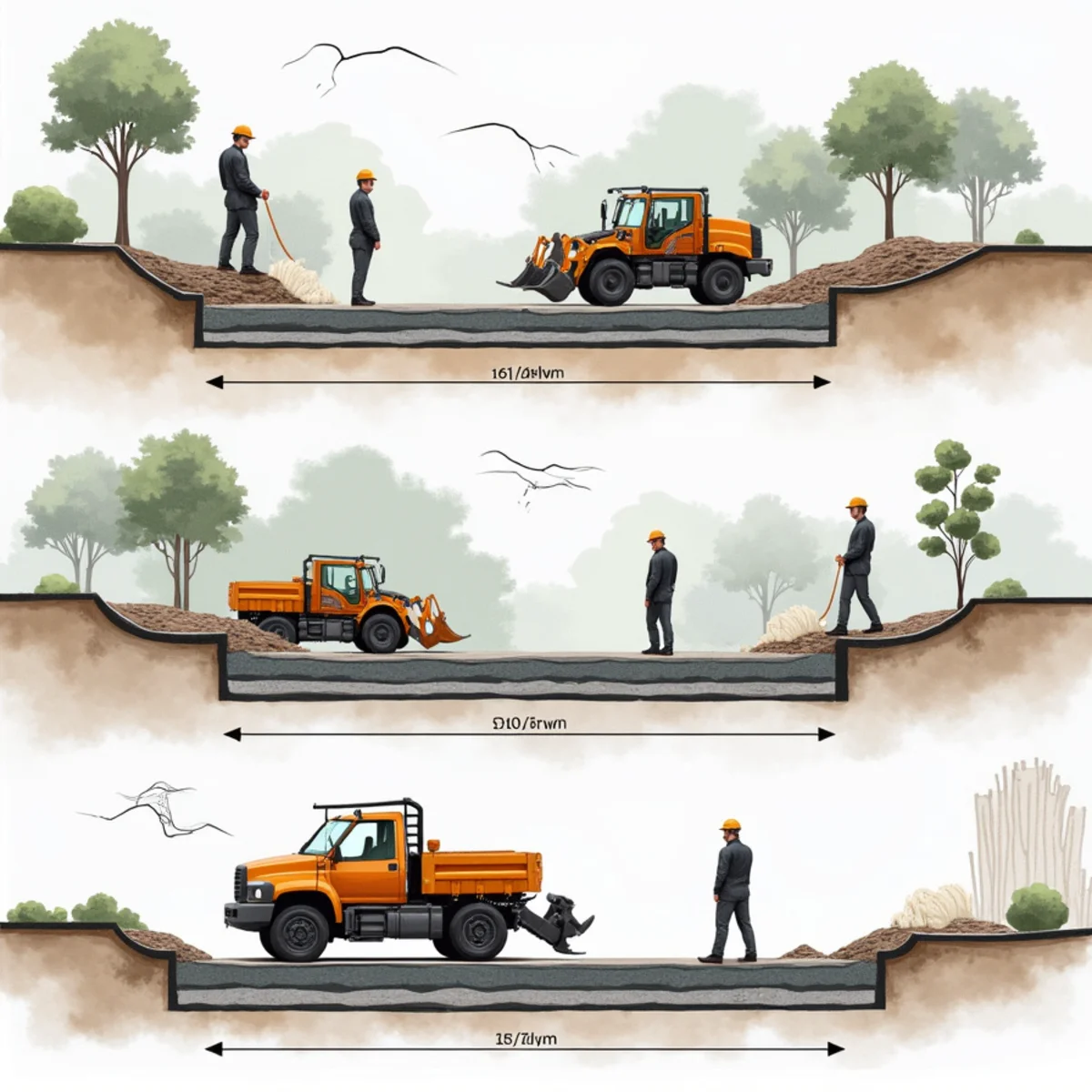City of Miramar Driveway Right-of-Way Dimensions - Technical engineering specification