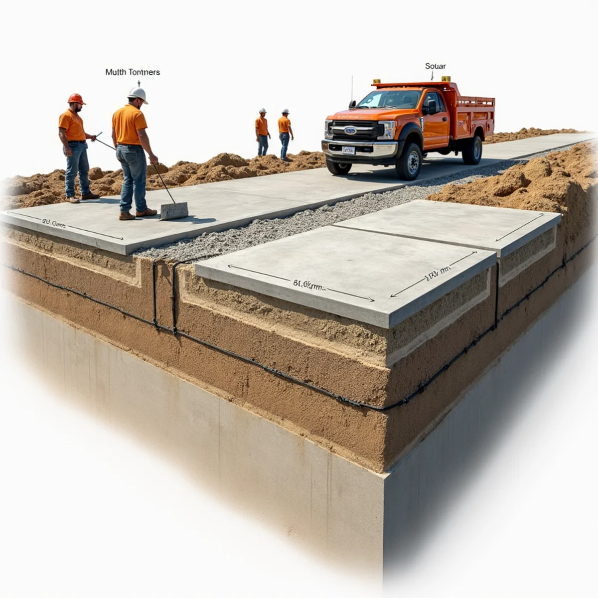 Monolithic Slab Rebar vs Sand Paver Settlement - Technical engineering specification