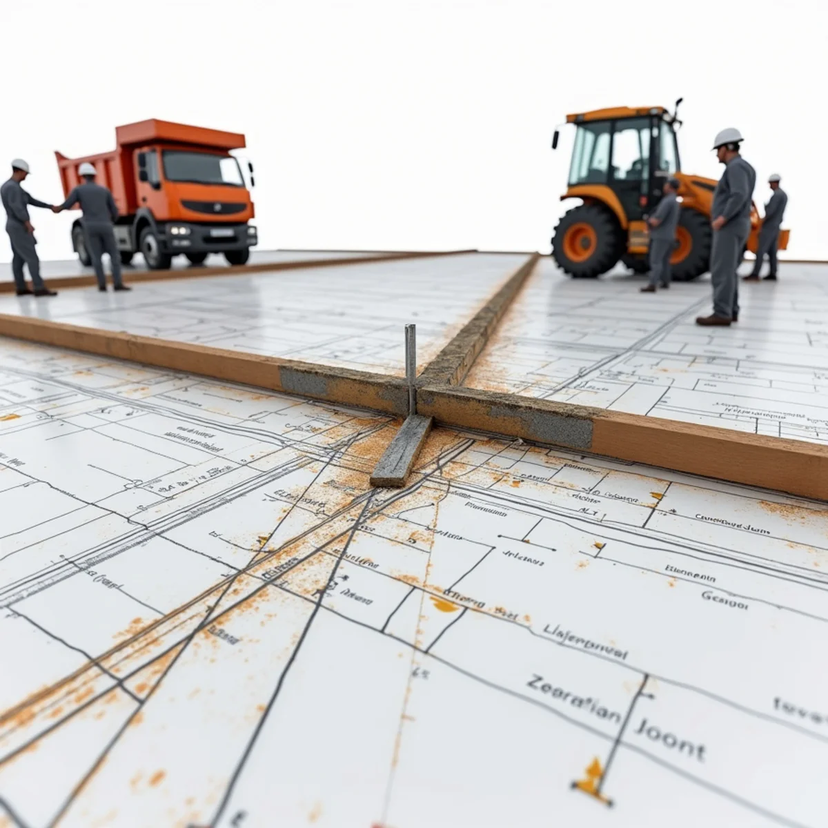 Engineered Contraction Joint Spacing (30x Rule) - Field construction diagram