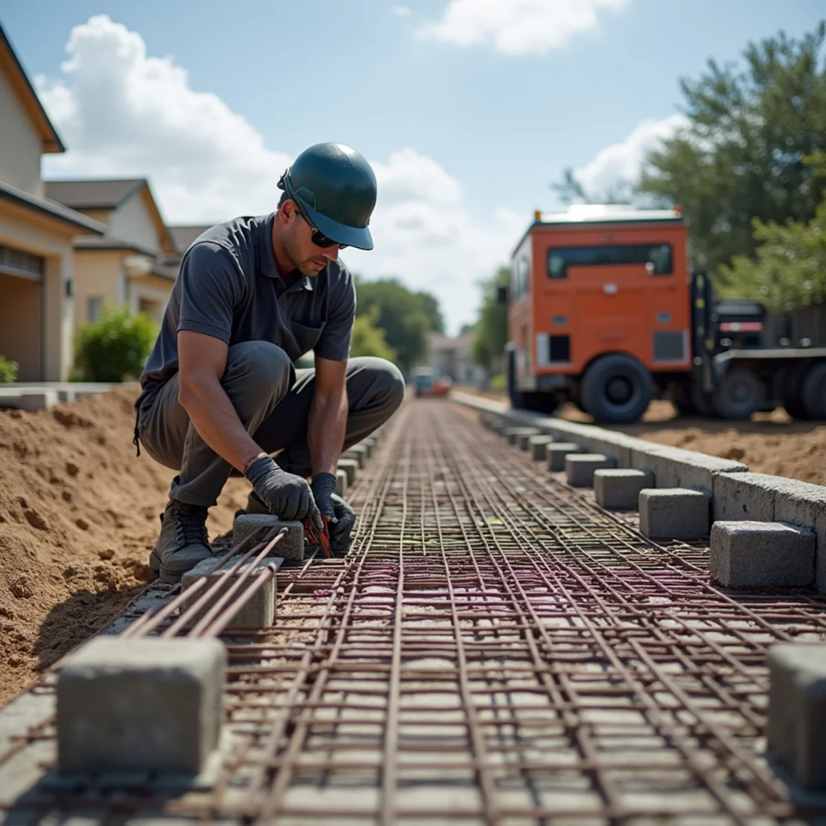 Double Rebar Mat Structural Formwork - Commercial Slabs & Pads in Miramar FL