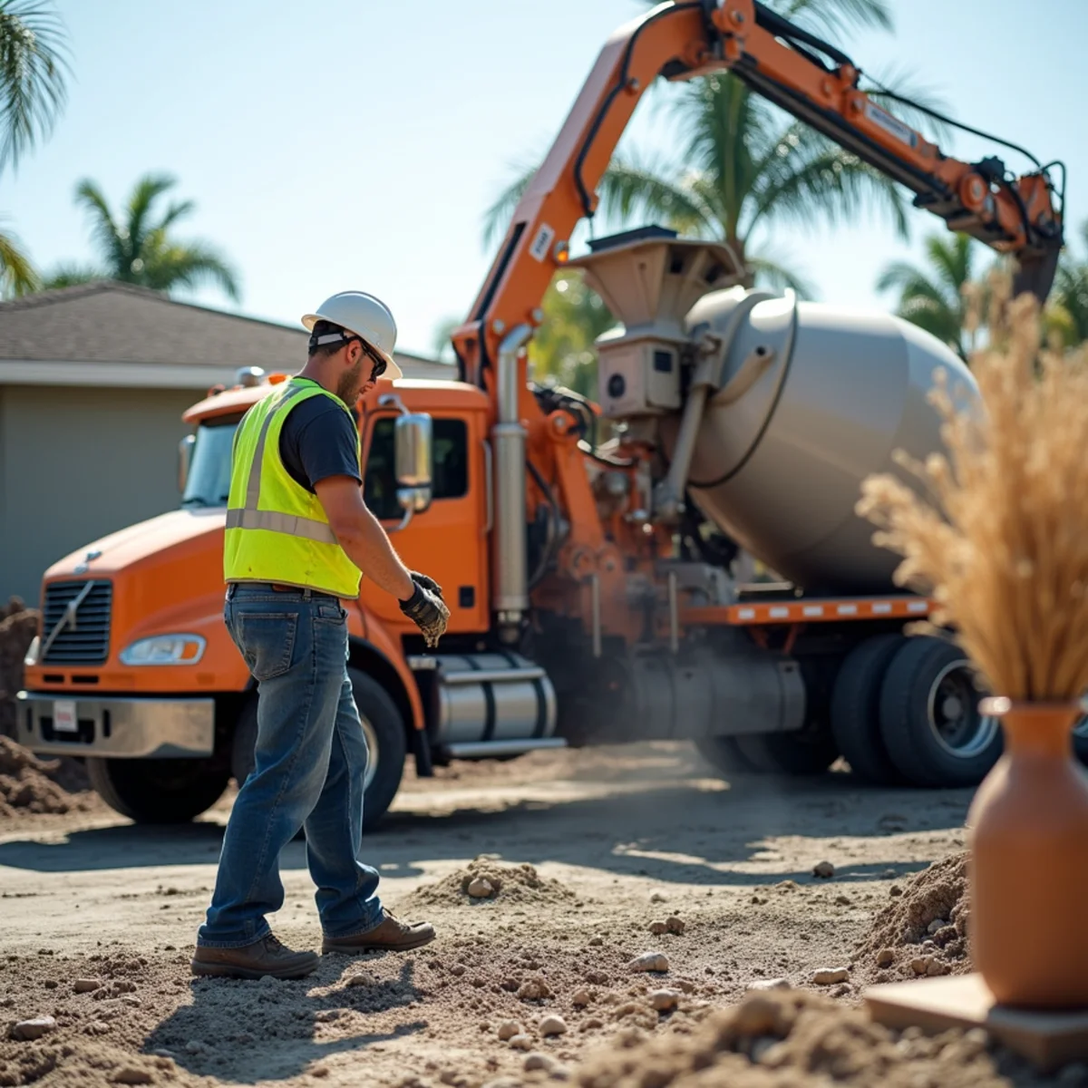 Commercial Transit-Mix Discharge Pump - Commercial Slabs & Pads in Miramar FL
