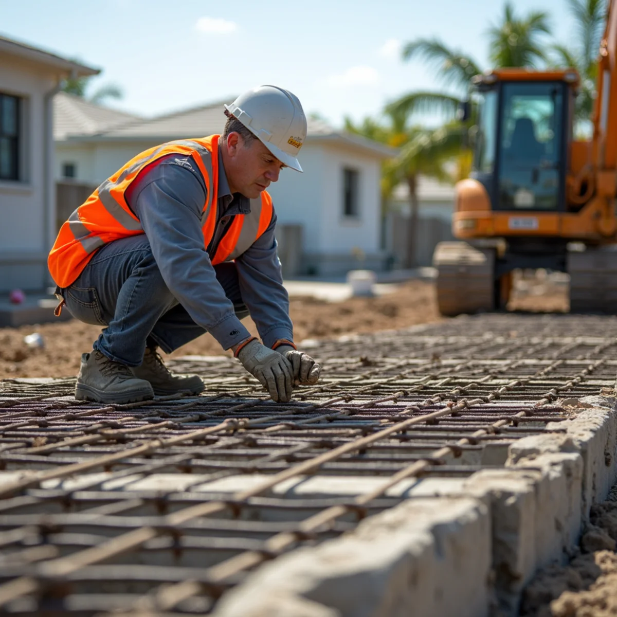 Grade 60 Steel Rebar Grid - Concrete Contractor in Miramar FL