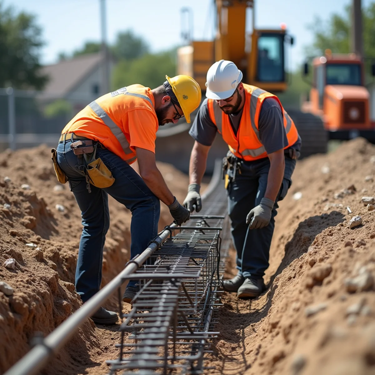 Grade 60 Rebar Cage Elevation - Concrete Footers & Slabs in Miramar FL