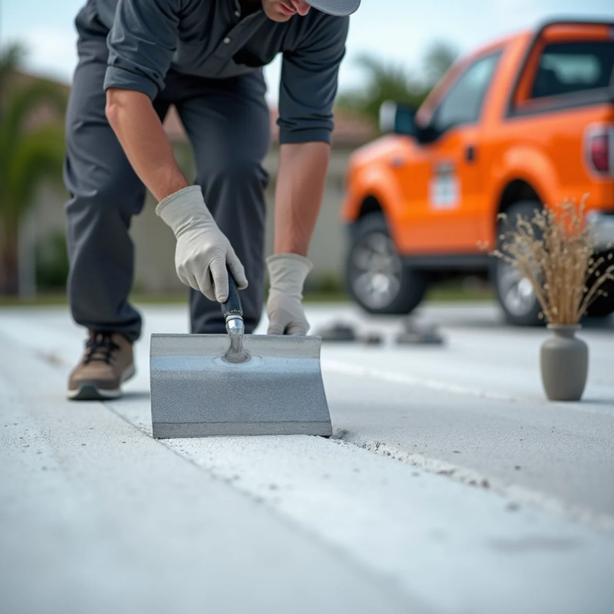 Knockdown Cool-Deck Texture Trowel - Concrete Resurfacing & Sealing in Miramar FL