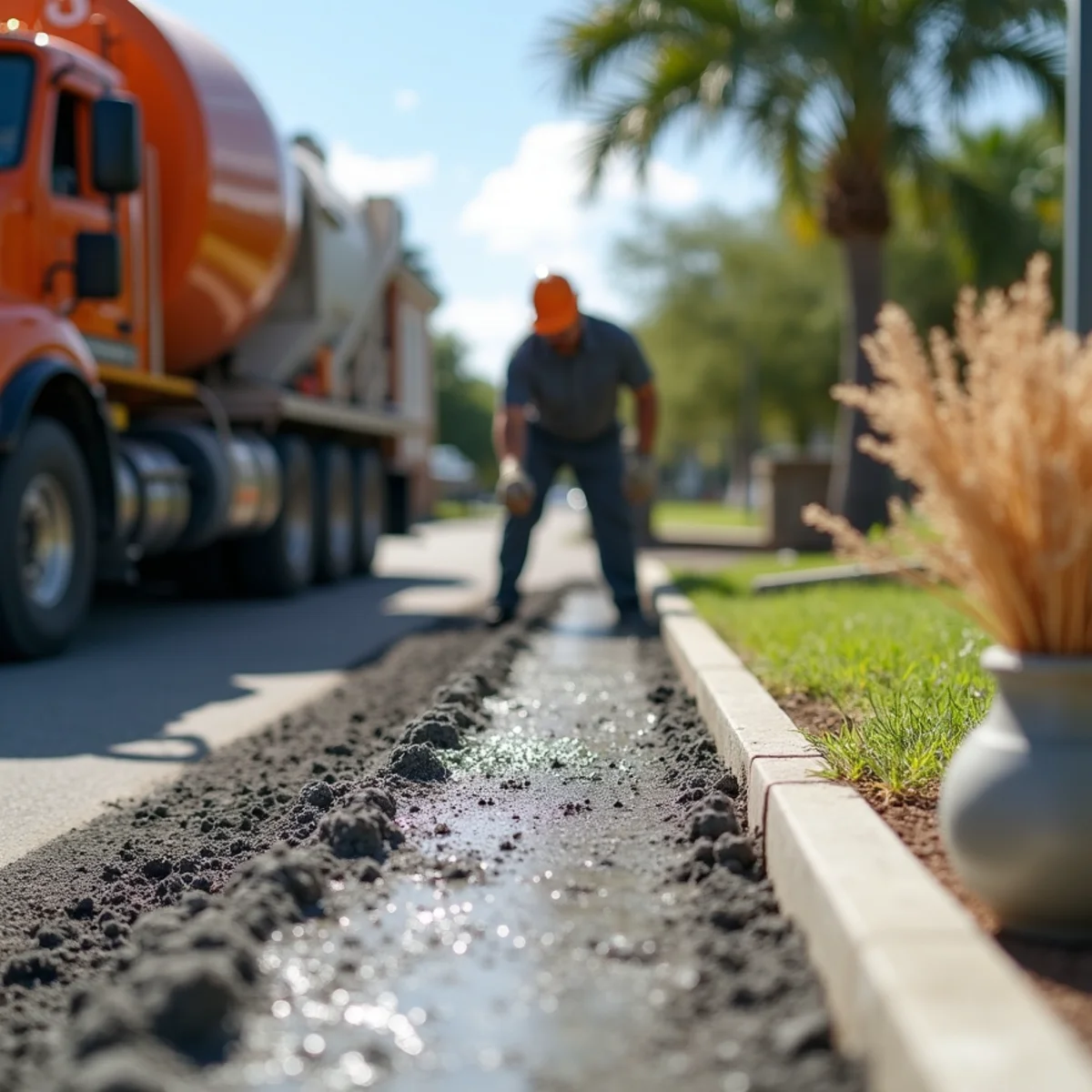Continuous Curb & Sidewalk Pour - Concrete Sidewalks & Walkways in Miramar FL