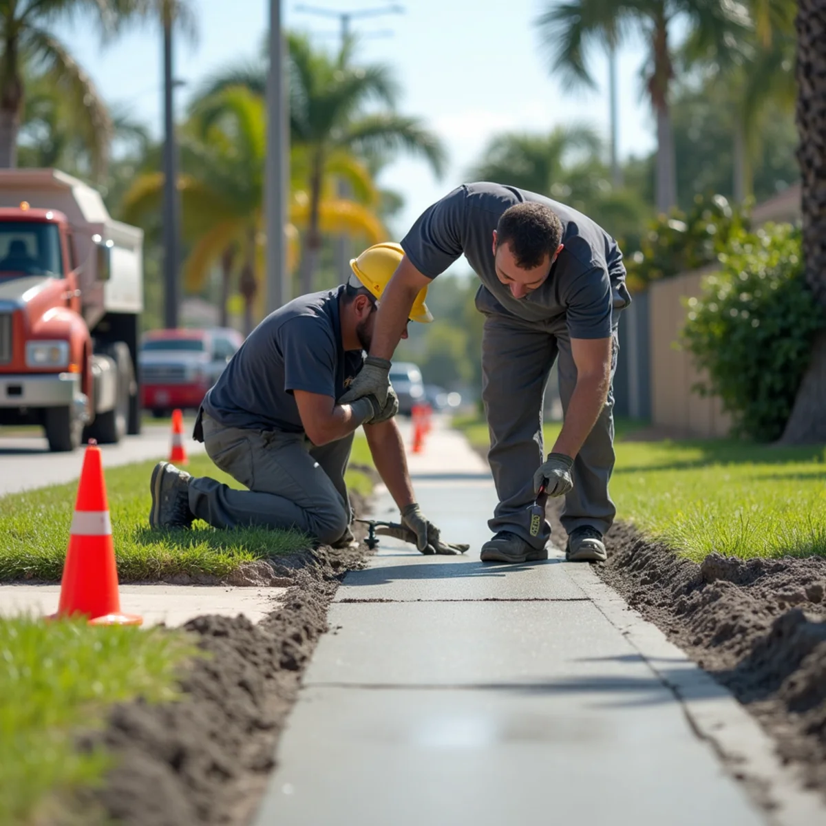Concrete Sidewalk and Walkway Contractor in Miramar, FL