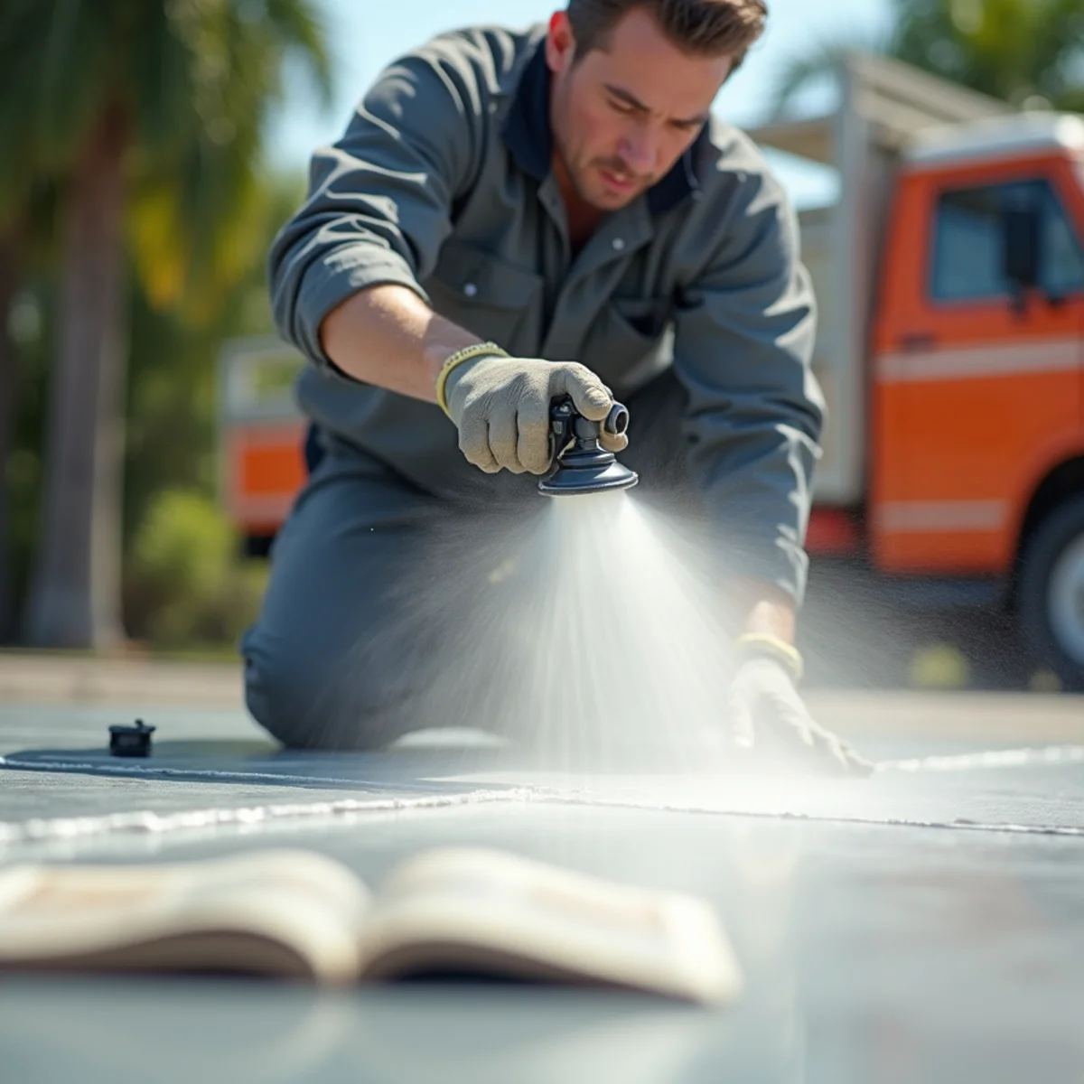 Penetrating UV Siloxane Sealer Spray - Decorative Concrete Driveways in Miramar FL