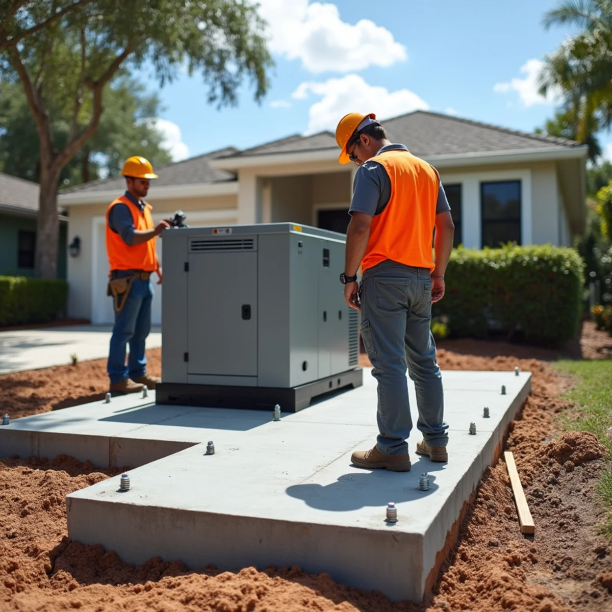 Generator & Equipment Pad Installation in Miramar, FL
