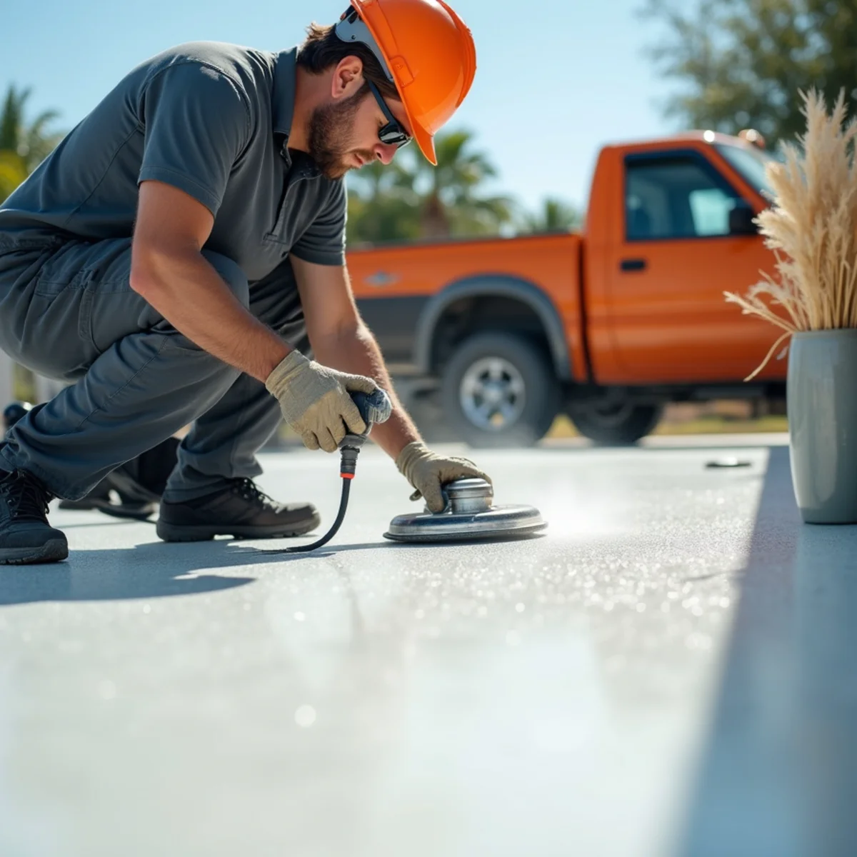 Spray-Texture Cool-Deck Application - Pool Deck Concrete & Patios in Miramar FL