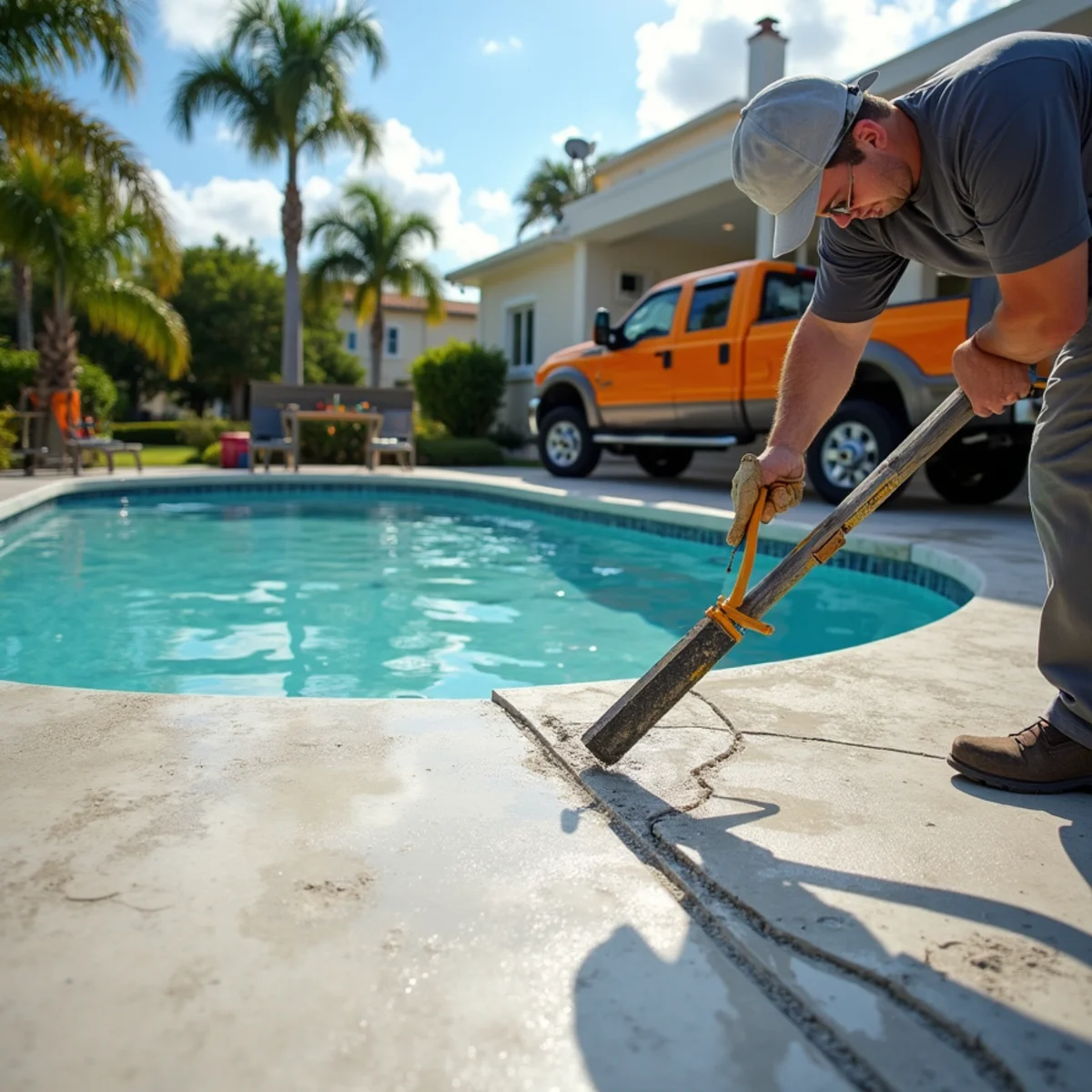 Decorative concrete patio and pool deck construction in Broward County FL