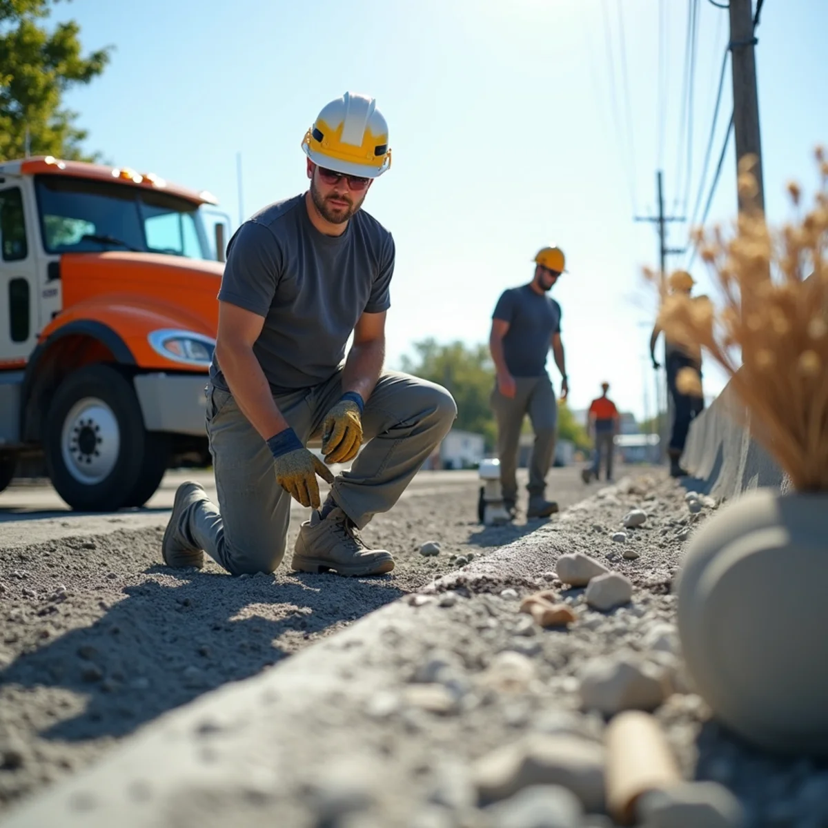 Structural concrete pad and seawall repair operations in Cooper City FL