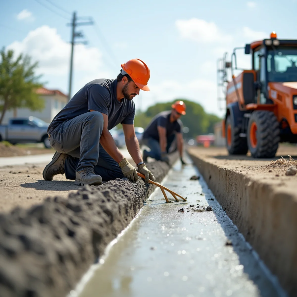 Structural concrete pad and seawall repair operations in Doral FL