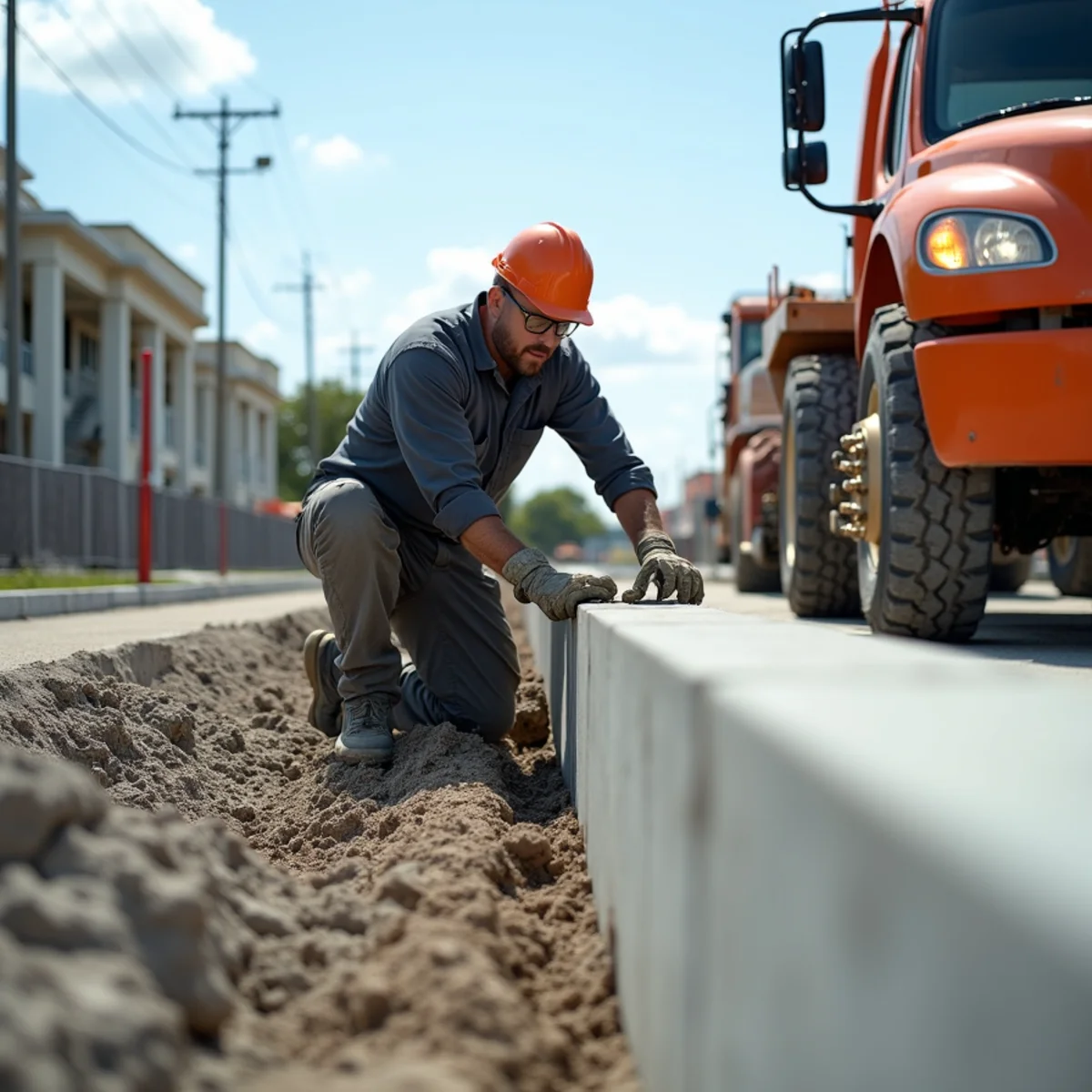 Structural concrete pad and seawall repair operations in Hollywood FL