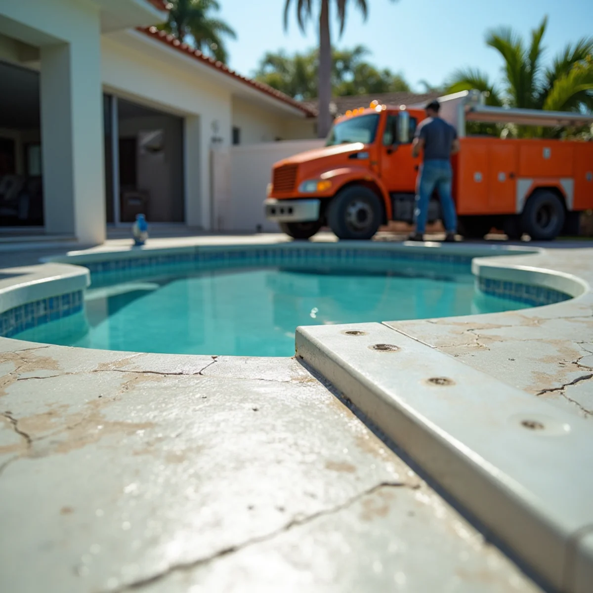 Decorative concrete patio and pool deck construction in North Lauderdale FL