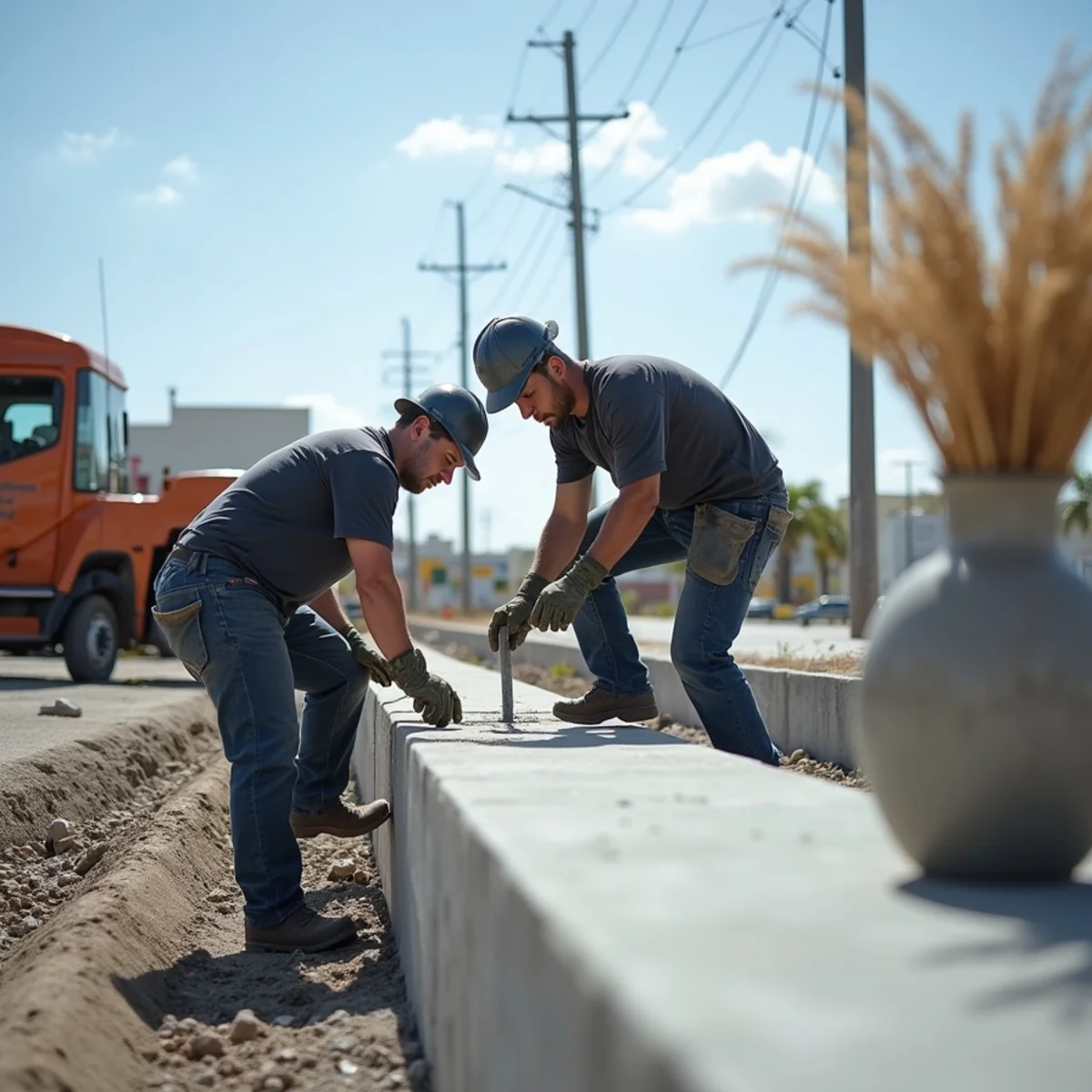 Structural concrete pad and seawall repair operations in North Miami Beach FL