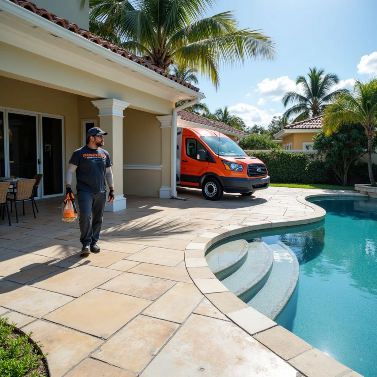 Decorative concrete patio and pool deck construction in Pembroke Park FL