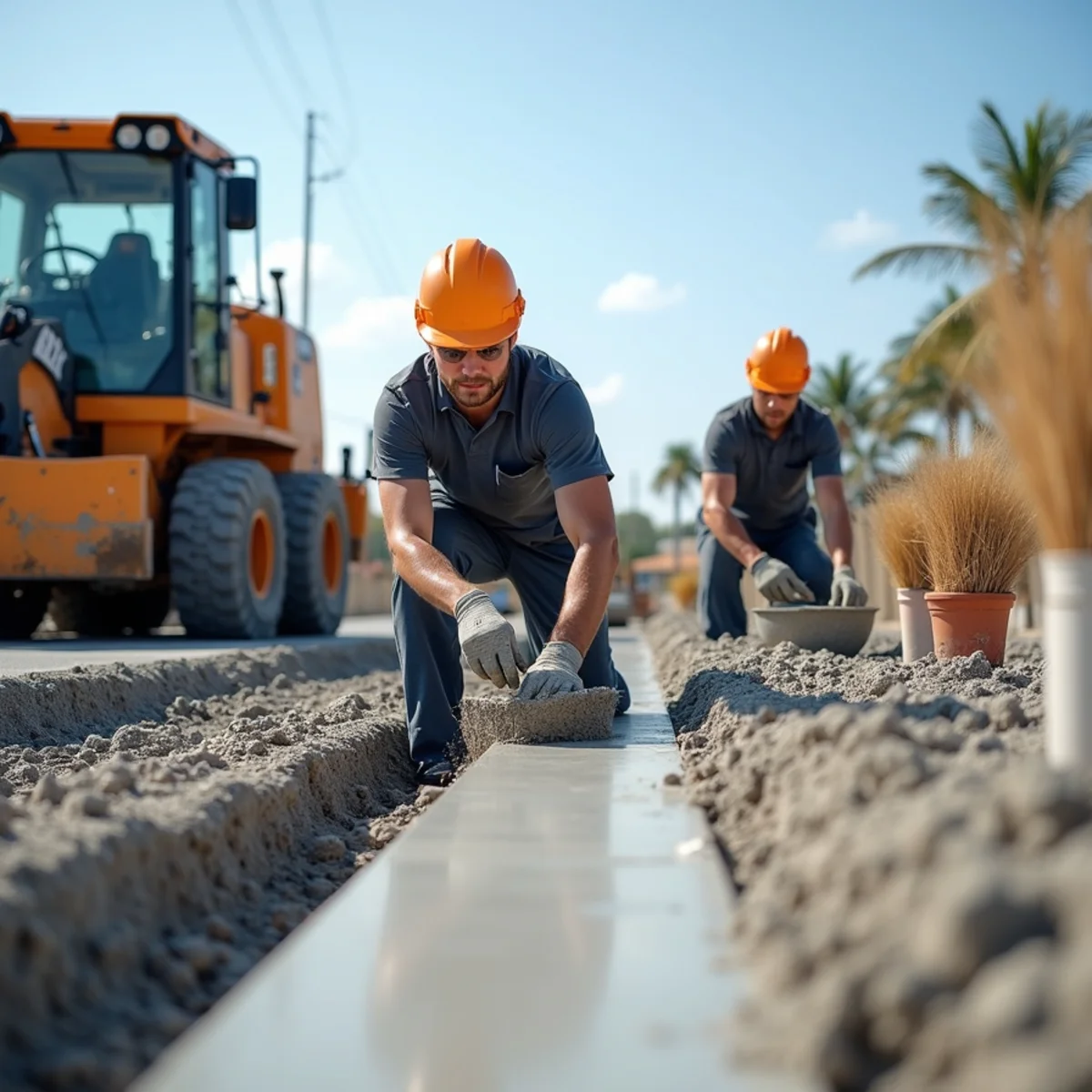 Structural concrete pad and seawall repair operations in Plantation FL