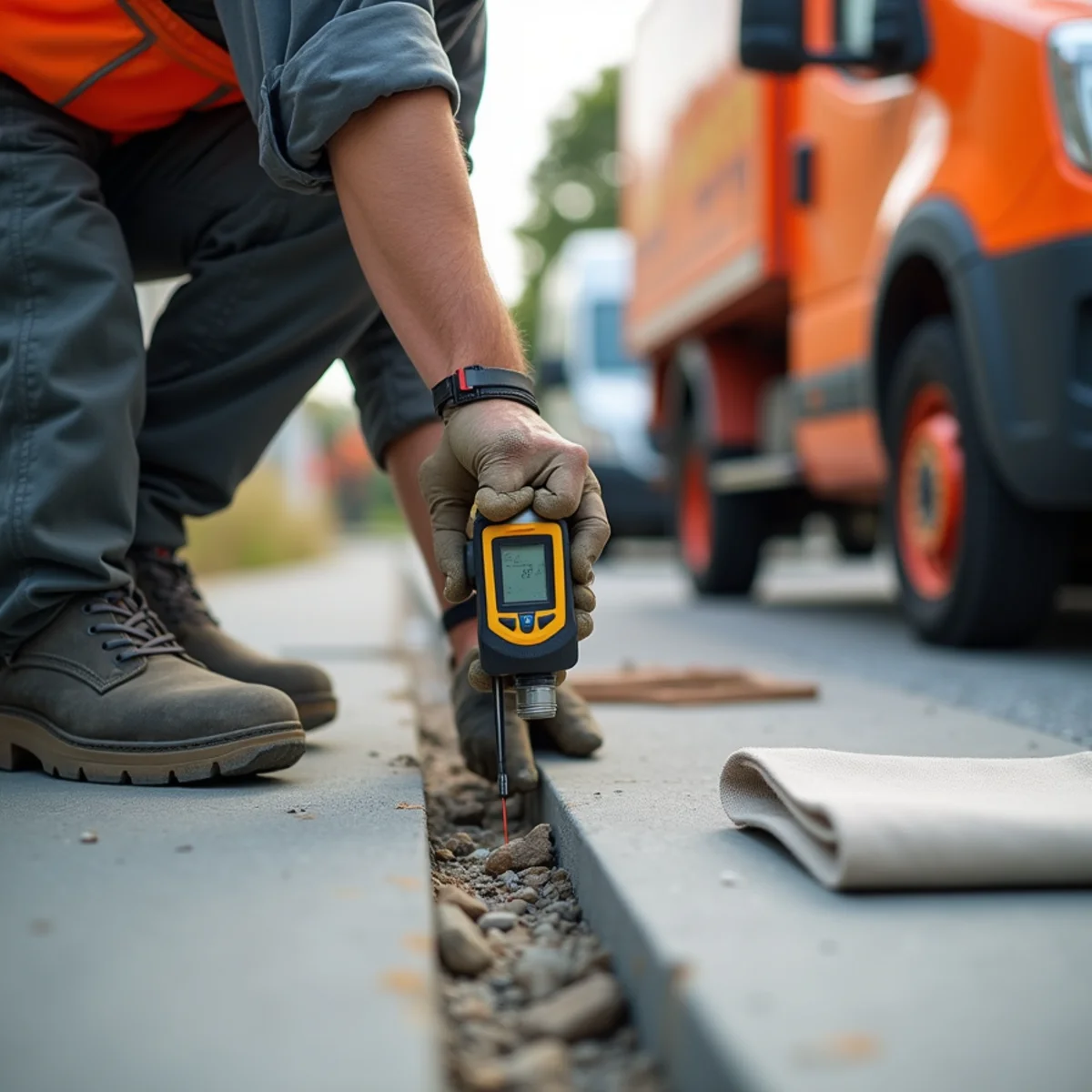 Vertical Offset Laser Measurement - Trip Hazard Grinding in Miramar FL